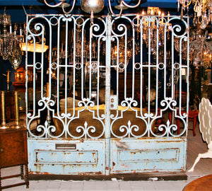 Antique Argentinian Double Forged Steel Gate