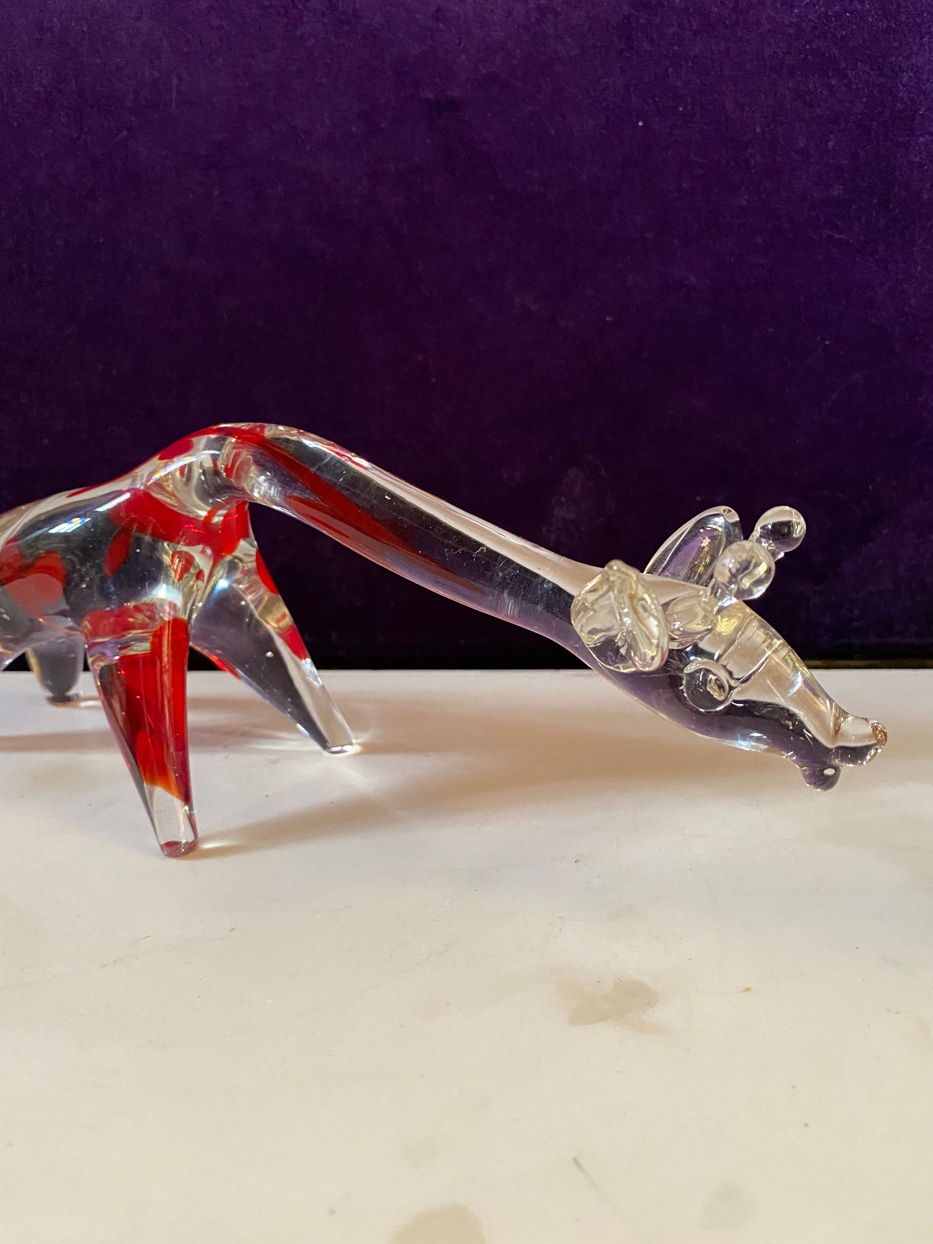 Unusual Murano Glass Giraffe - SOLD