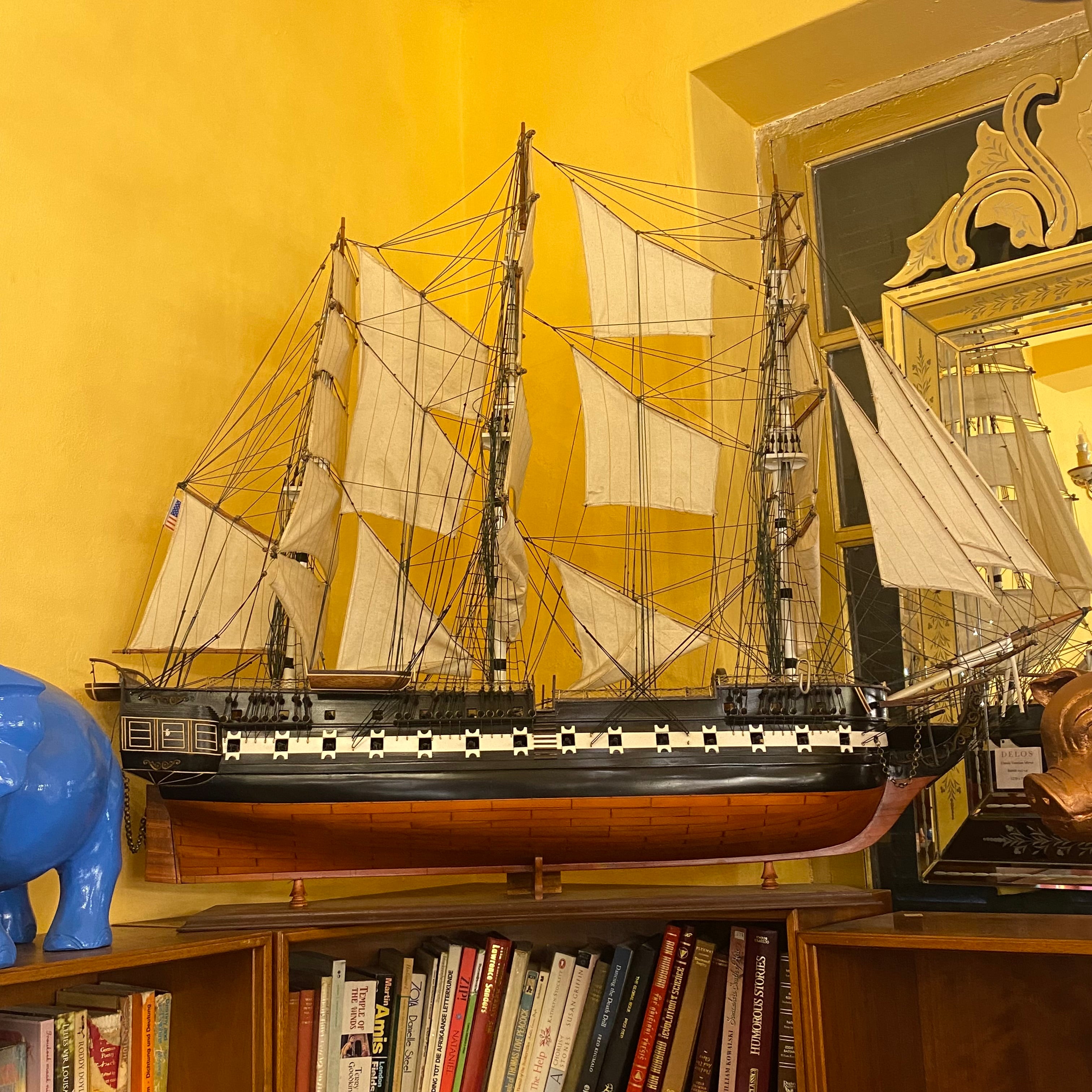 Large Vintage Model Ship