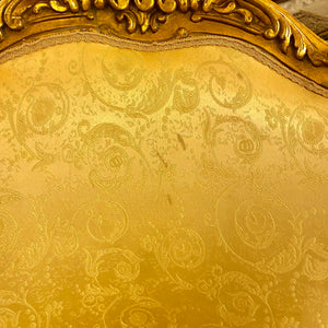 Gorgeous Gold French Style Armchair - SOLD