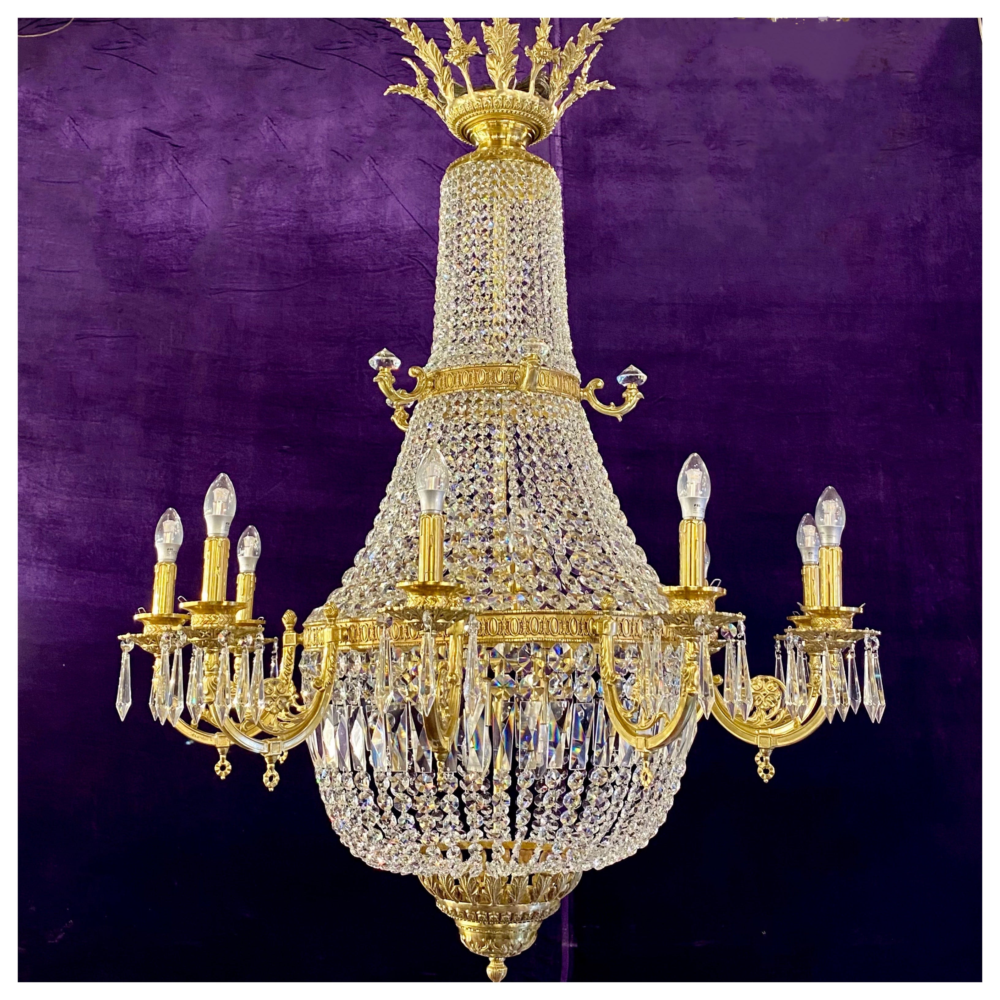 Extremely Large and Impressive Neoclassical Chandelier - SOLD