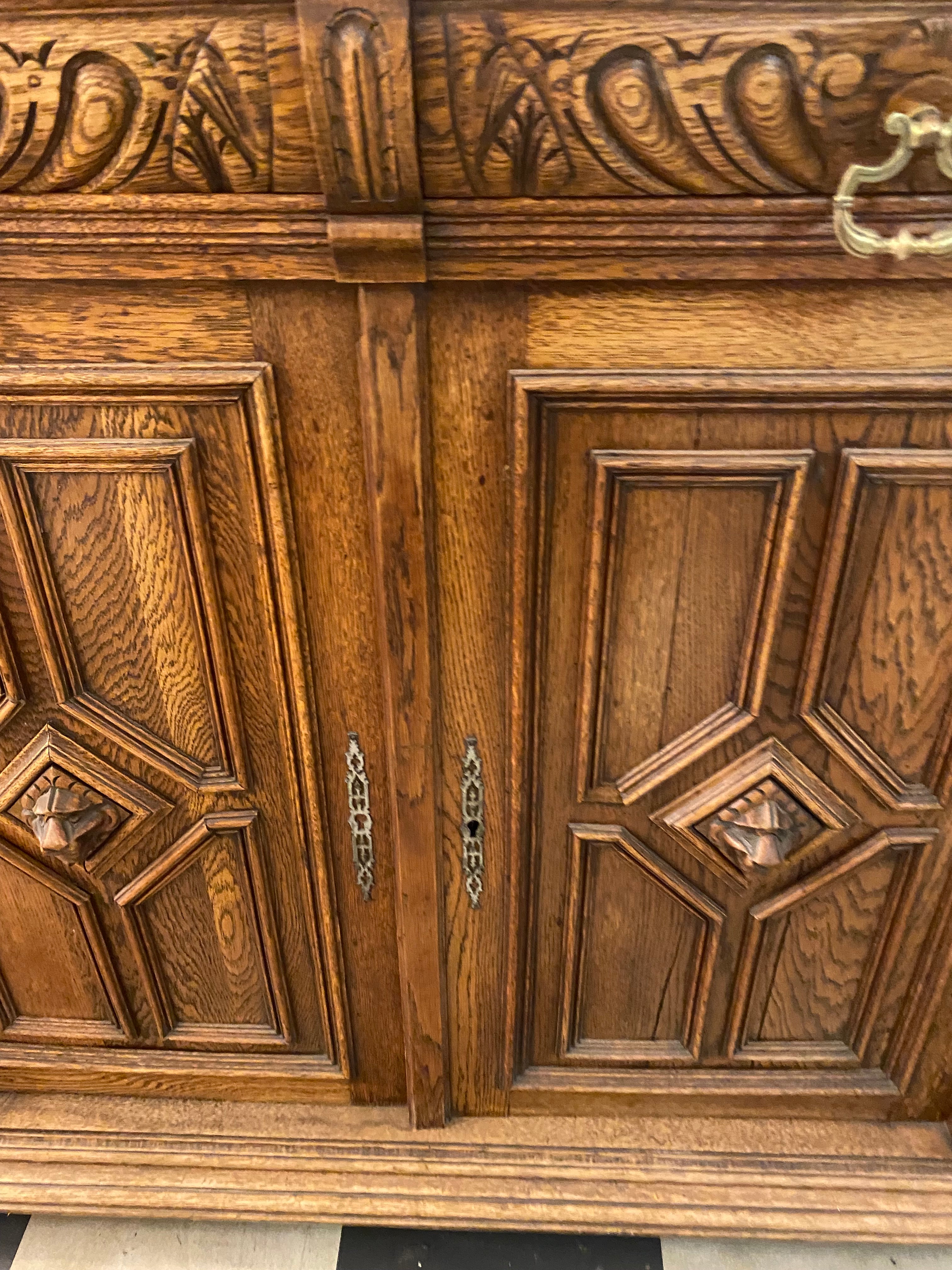 Antique French Oak Cabinet