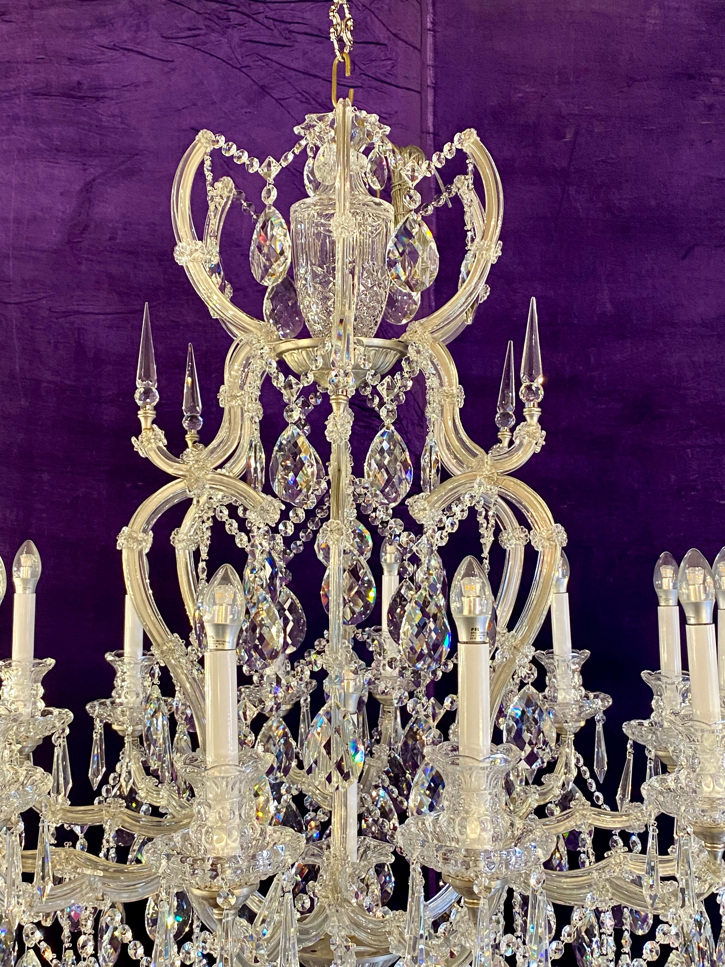 An Extremely Large Maria Theresa Chandelier