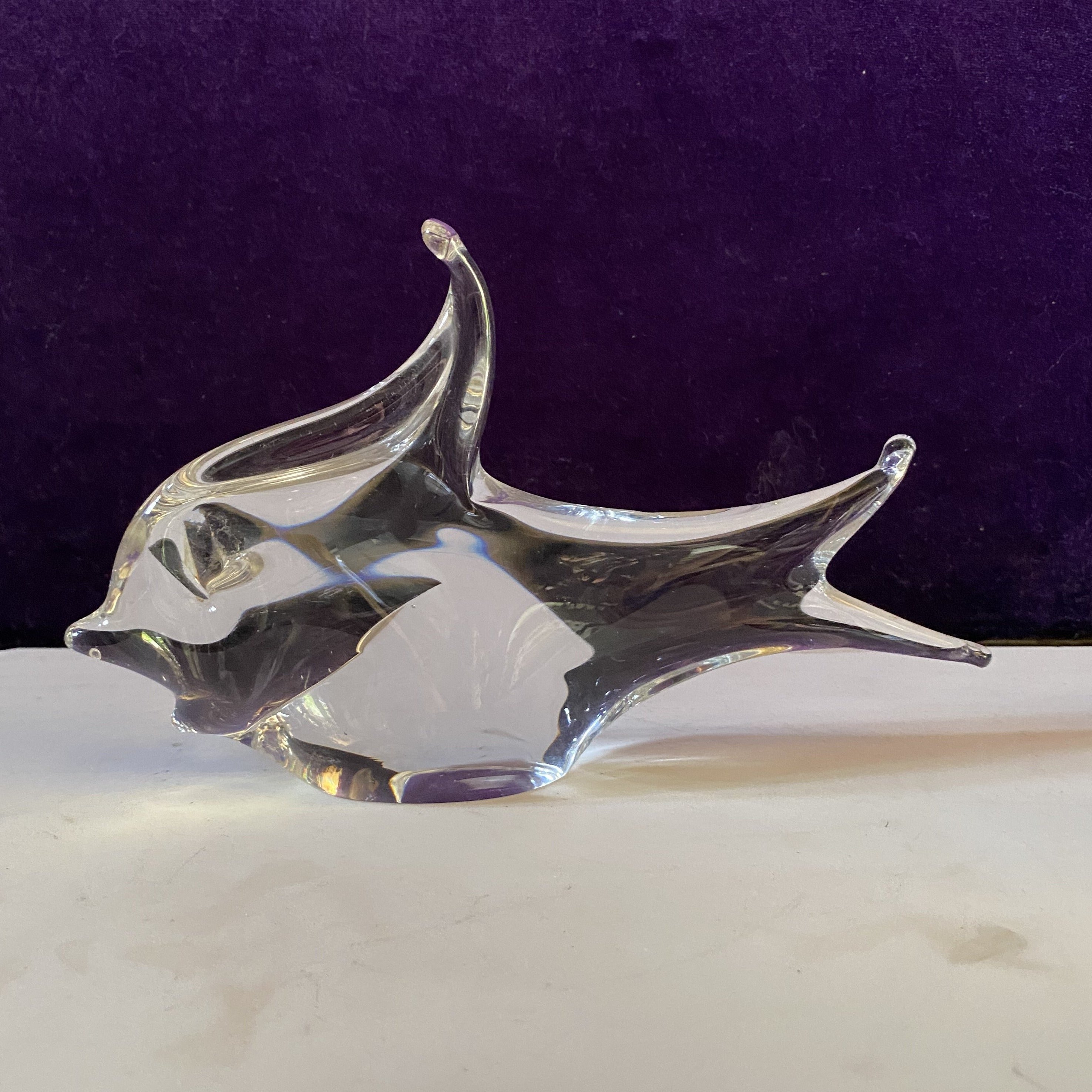 Vintage Clear Glass Murano Fish - SOLD