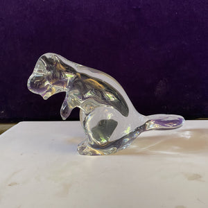 Unusual and Heavy Murano Glass Beaver - SOLD