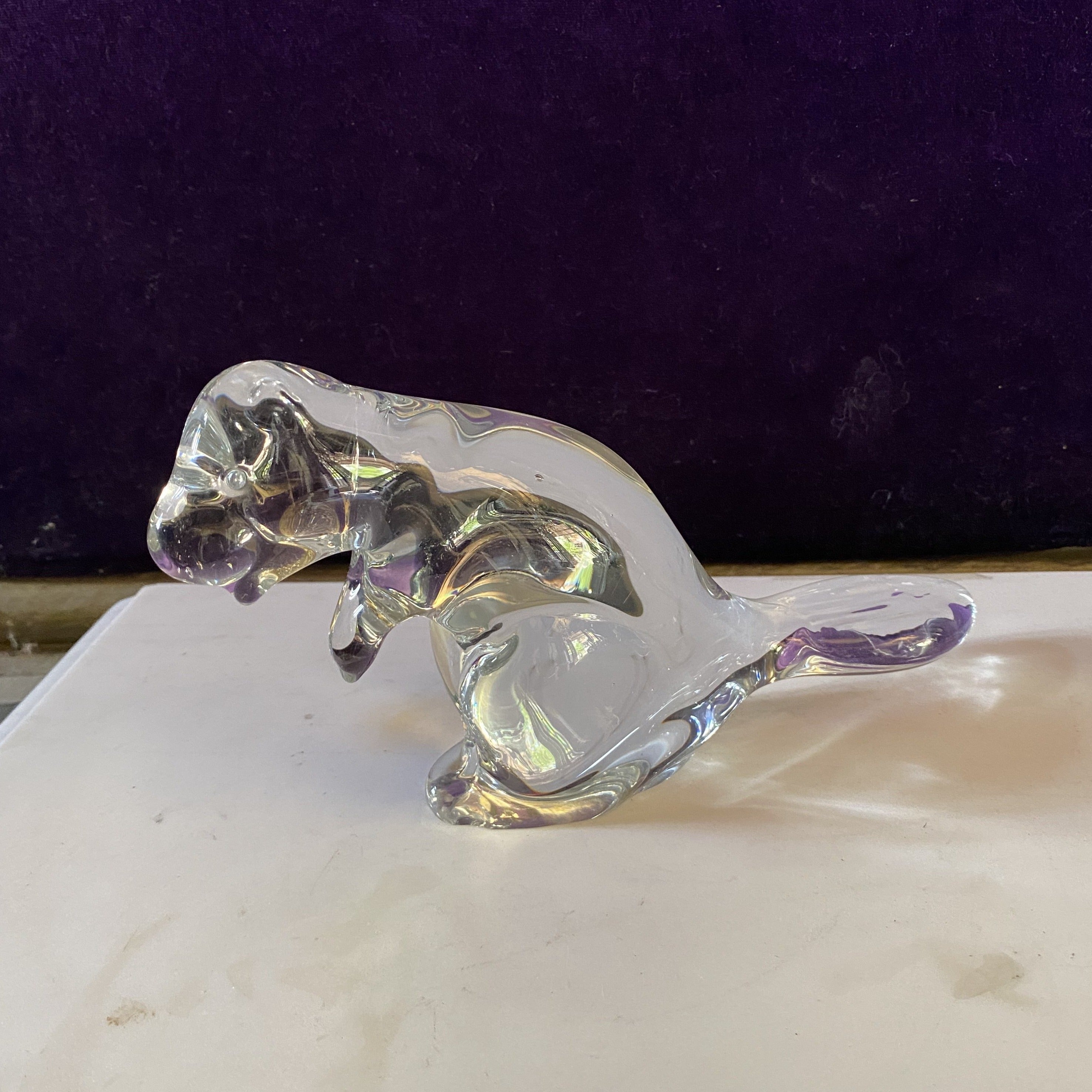 Unusual and Heavy Murano Glass Beaver - SOLD