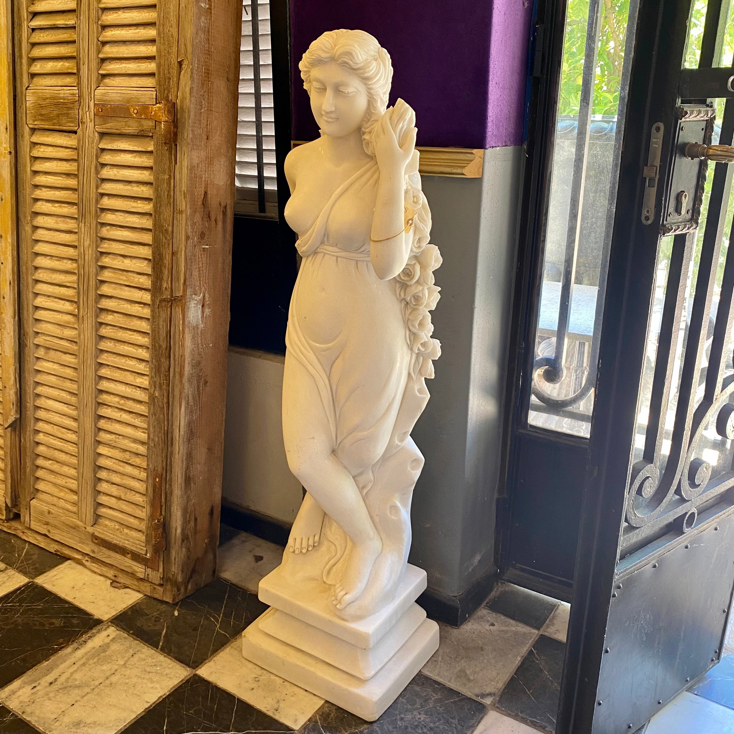 Classical White Marble Statue - SOLD