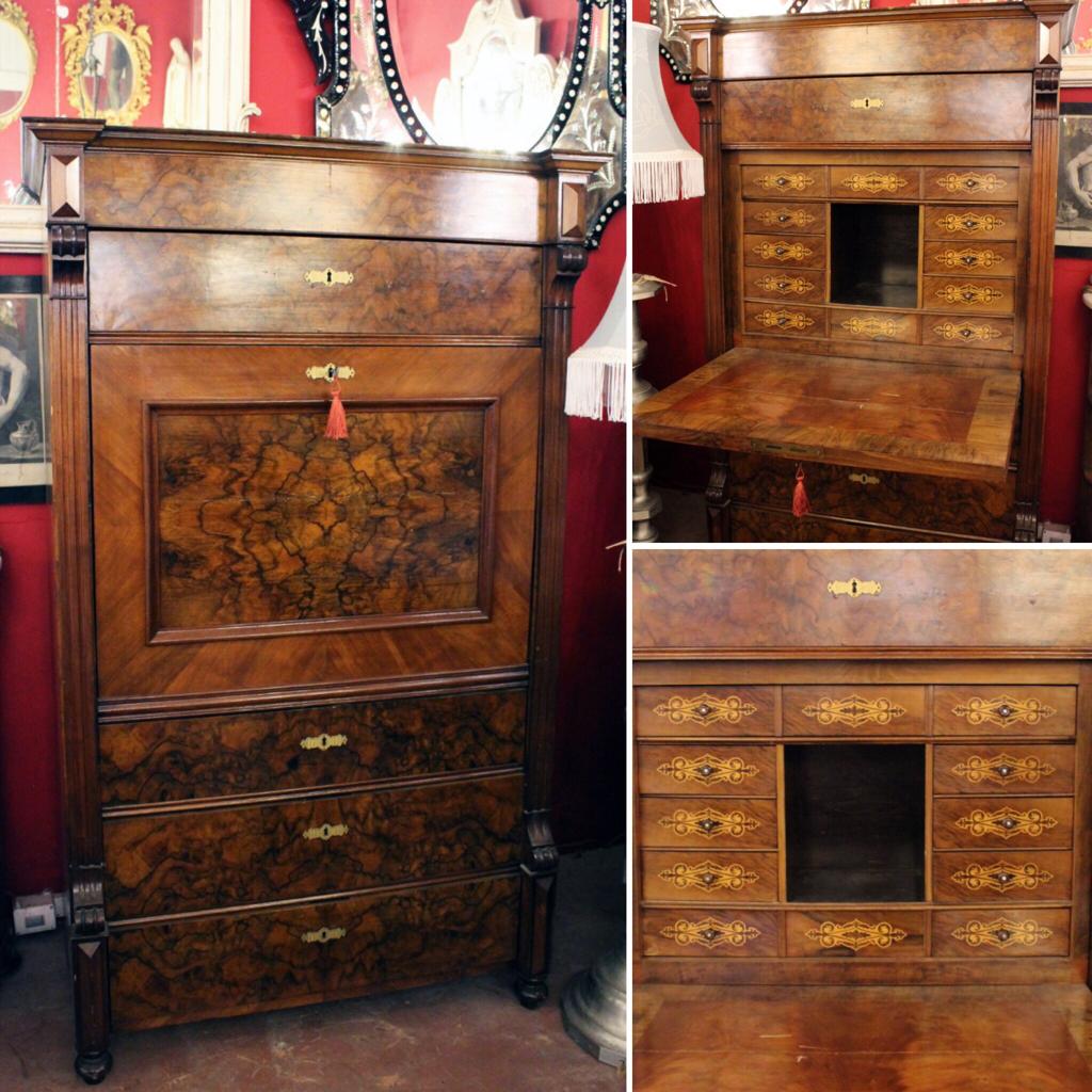 Antique Burr Walnut Secretaire - SOLD