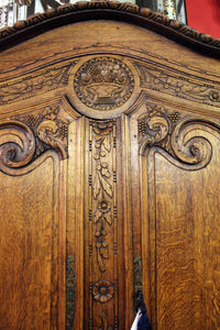 Late 19th Century French Oak Provencal Armoire with Snails Feet - SOLD