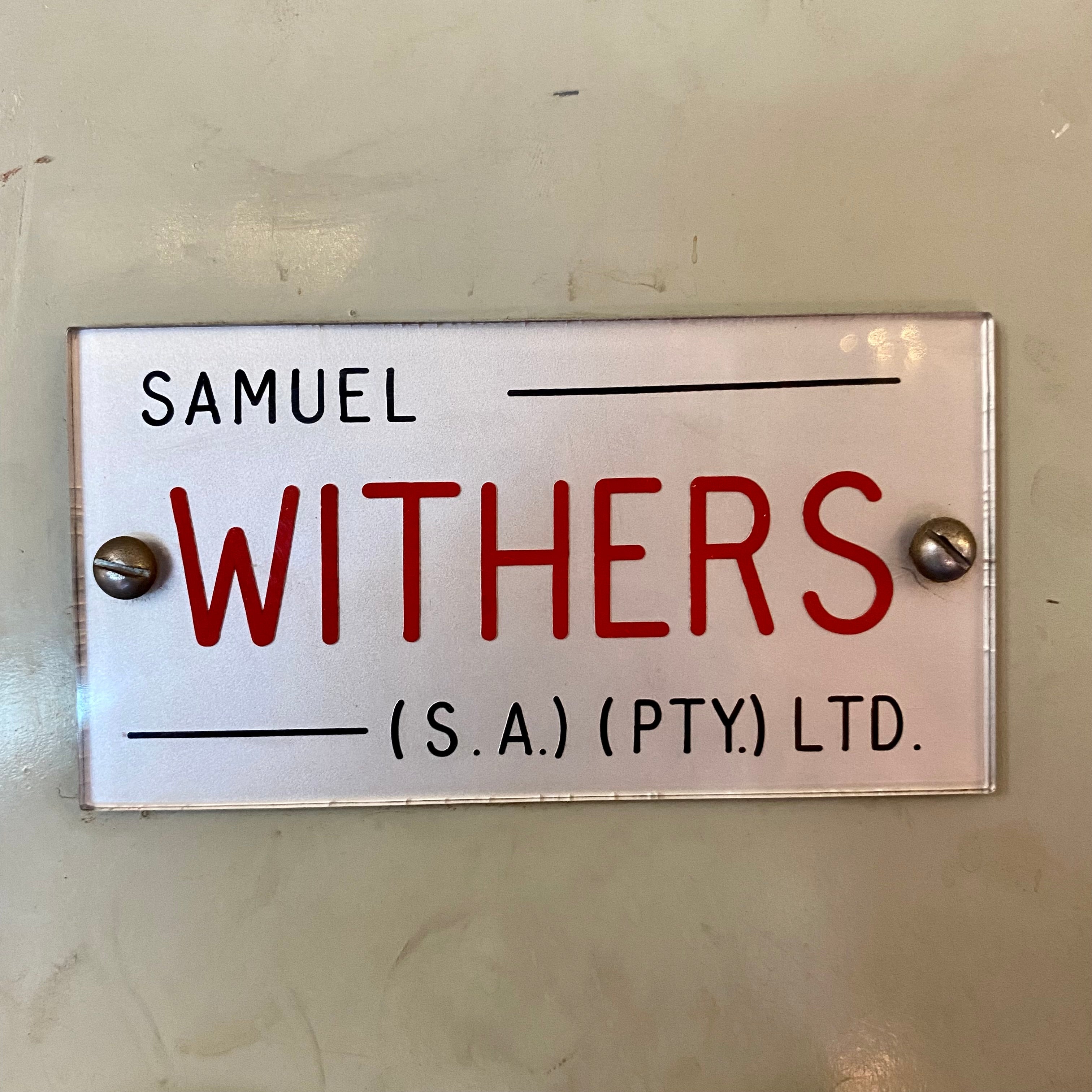 Antique "Samuel Withers" Safe - SOLD