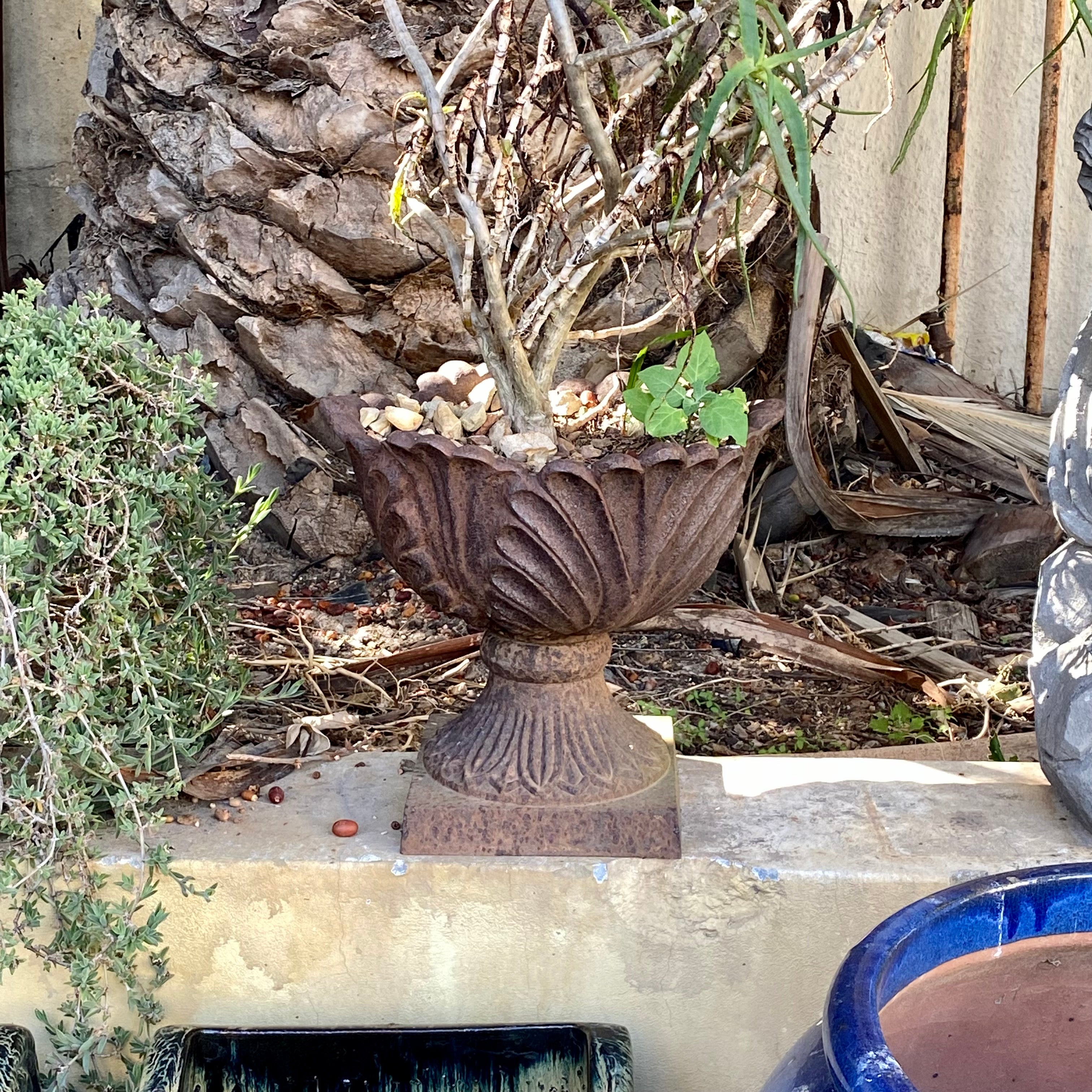 Rustic Cast Iron Cabbage Urn - SOLD