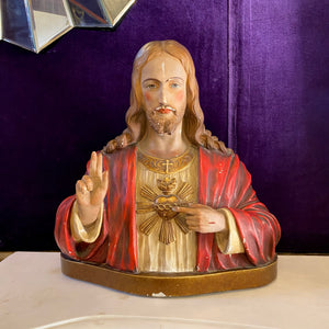 Antique Sacred Heart Jesus Bust - SOLD