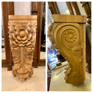 Beautiful Carved Oak Wall Bracket - SOLD