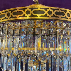 Glamorous Crystal Waterfall Chandelier