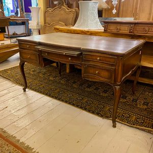 Antique French Oak Desk with Snails Feet - SOLD