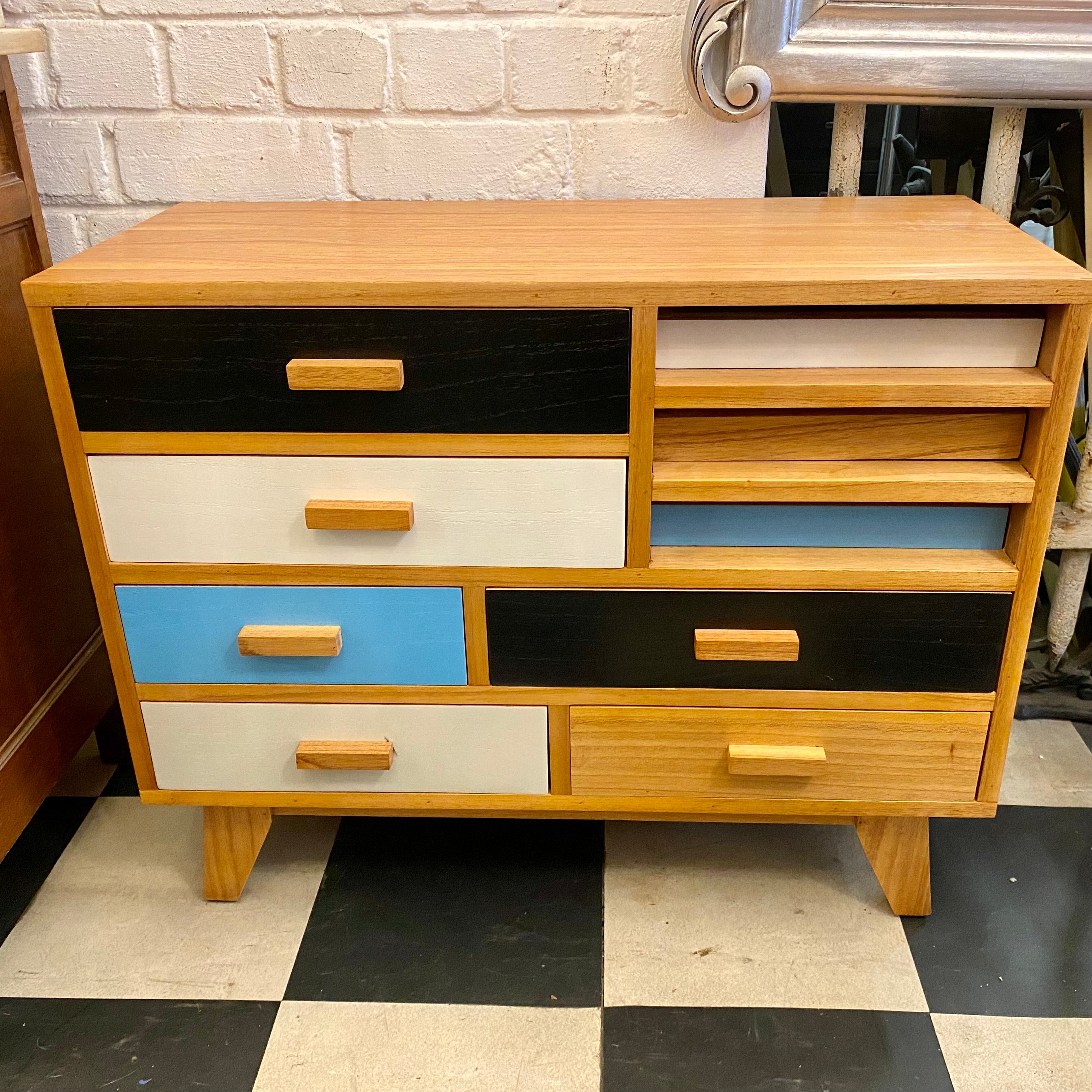 Funky Retro Style Chest of Drawers - SOLD