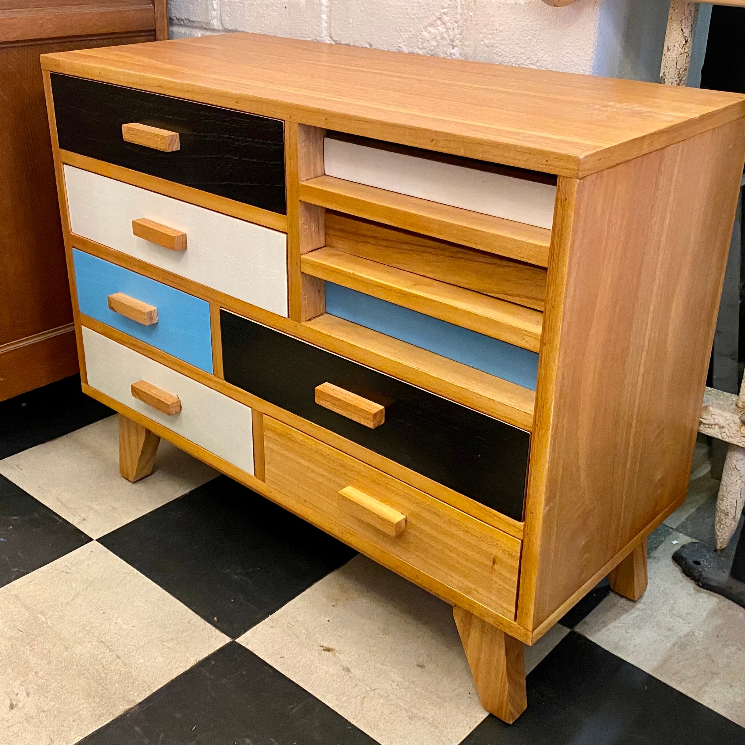 Funky Retro Style Chest of Drawers - SOLD