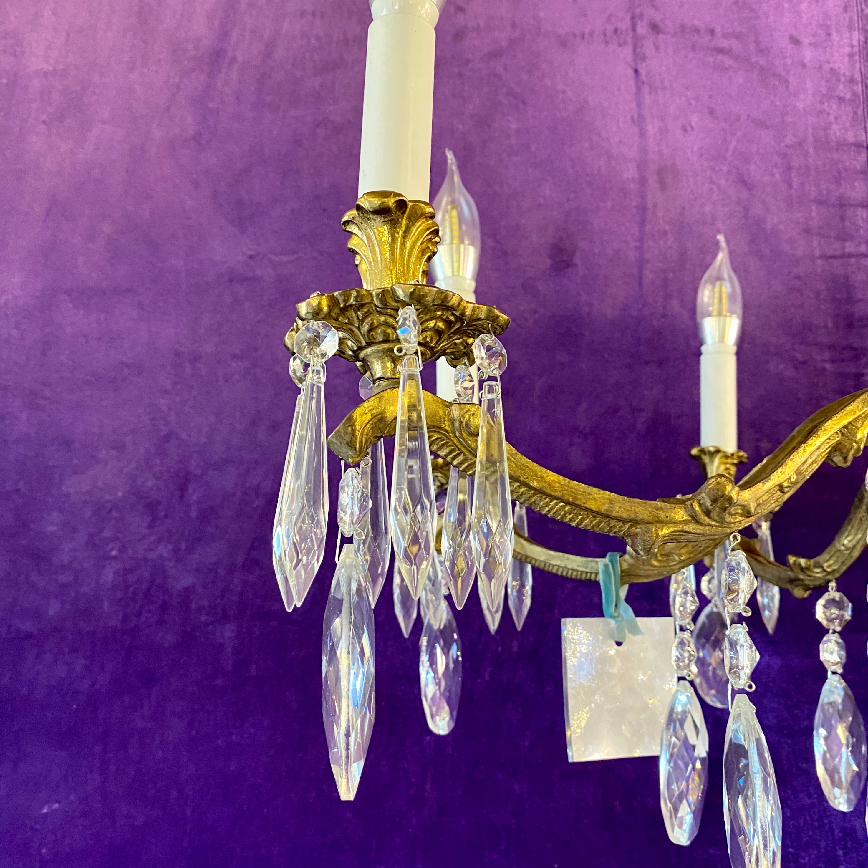 Antique French Chandelier - Pair Available - SOLD