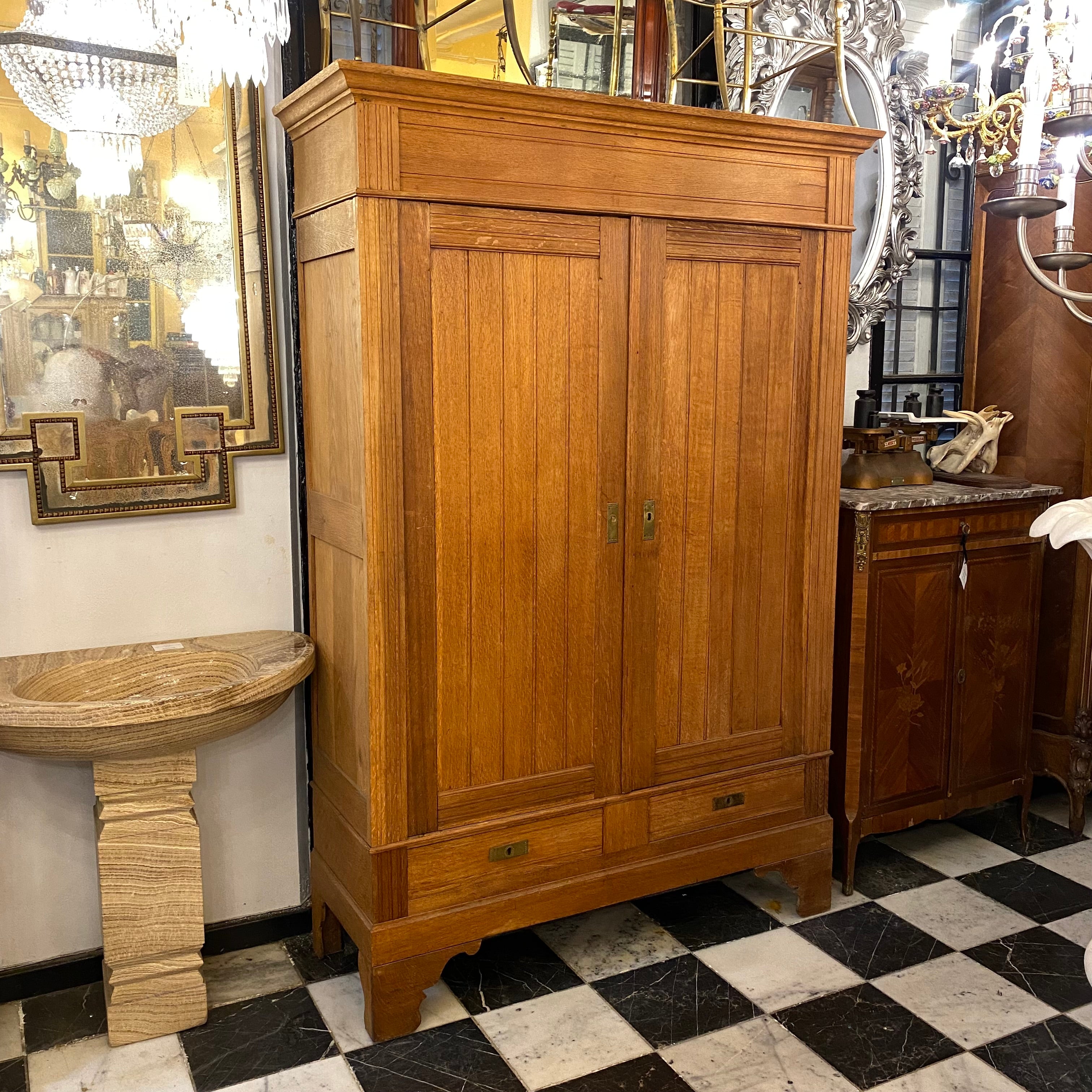 1930's Oak Wardrobe - SOLD