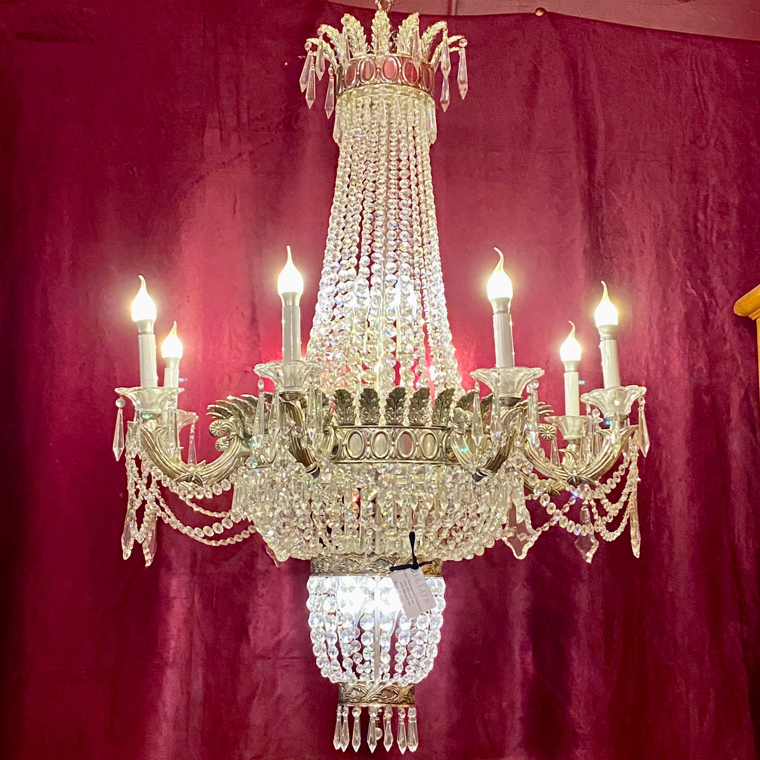 Beautiful Large Neoclassical Chandelier