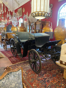 AMAZING Antique Horse Carriage with Velvet Seating