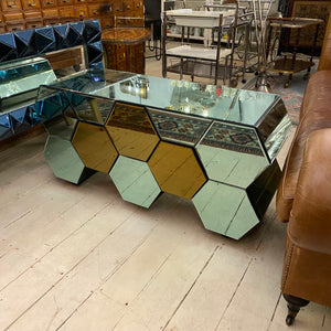 Contemporary Mirrored Console - SOLD