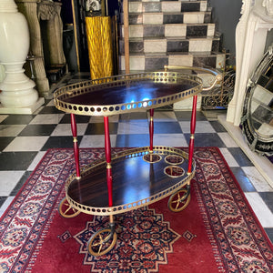 Vintage Italian Drinks Trolley with Red Details - SOLD