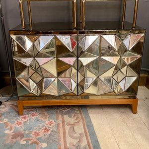 Contemporary Mirrored Chest of Drawers - SOLD