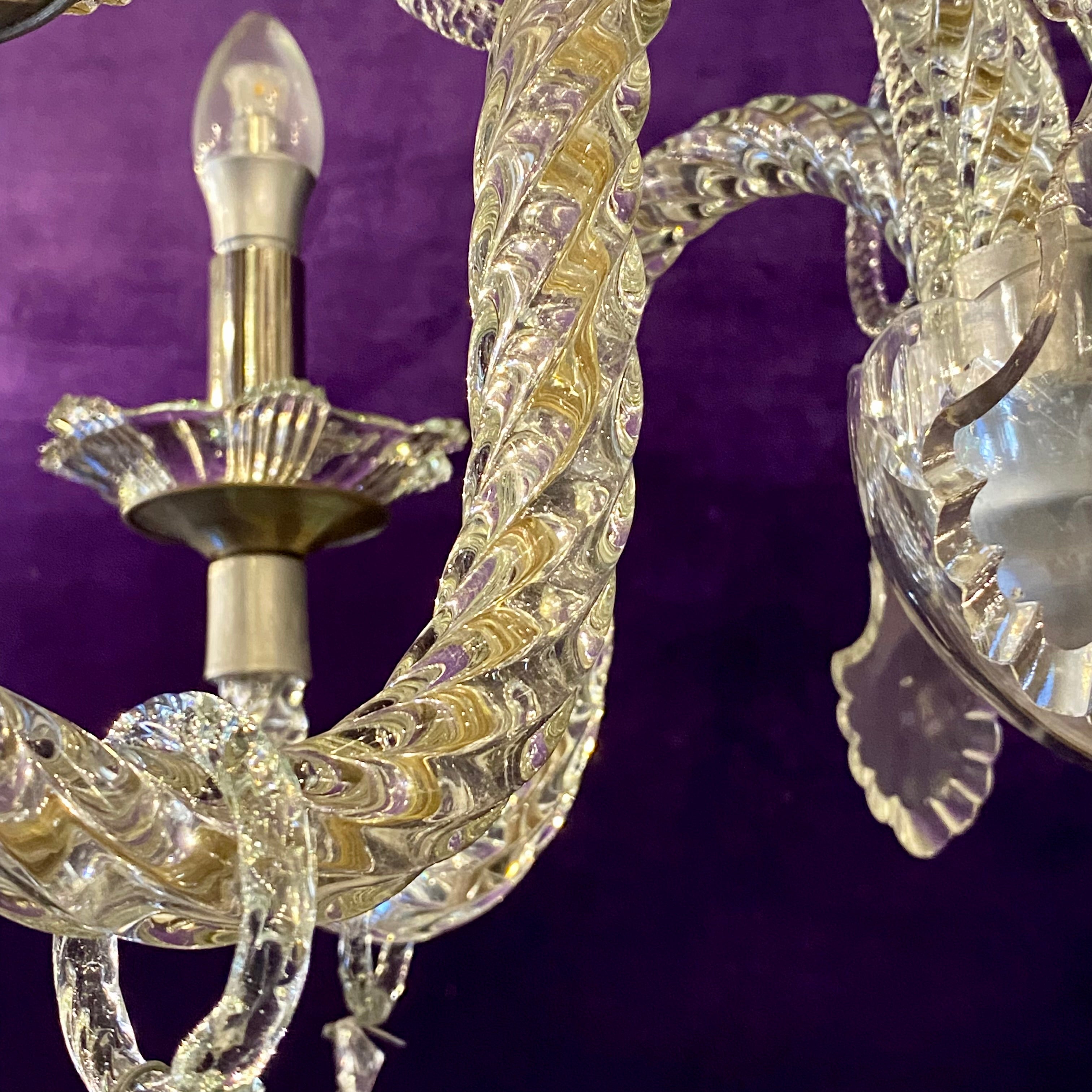 1930's Venetian Glass Chandelier - SOLD