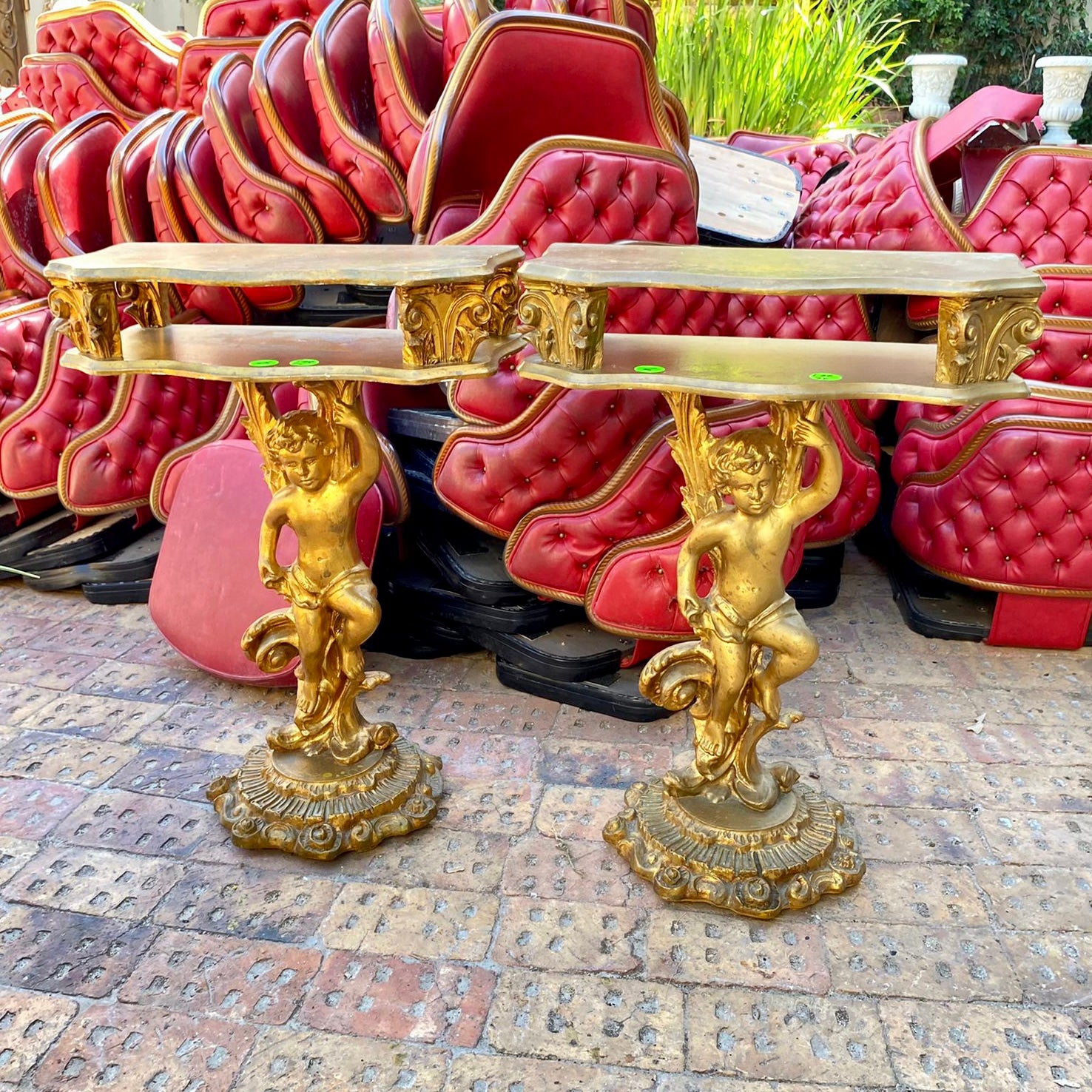 Antique Gilt Cherub Console - SOLD