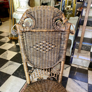 Pair of Vintage Rattan Chairs - SOLD