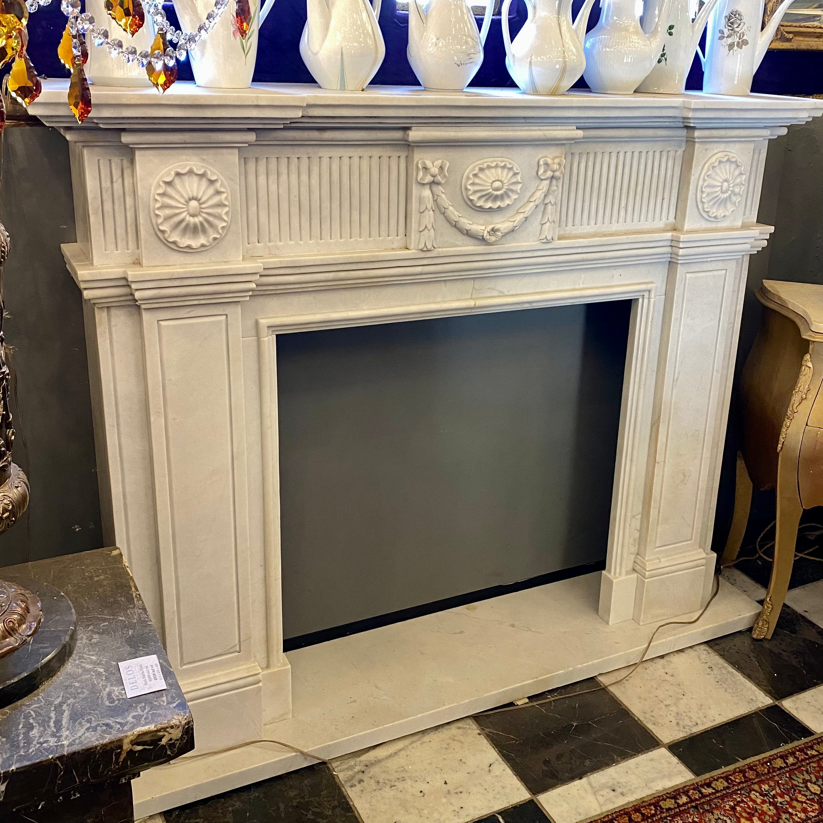 Beautiful Classic Marble Fireplace - SOLD