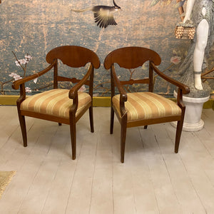 Pair of Antique Biedermeier Armchairs - SOLD