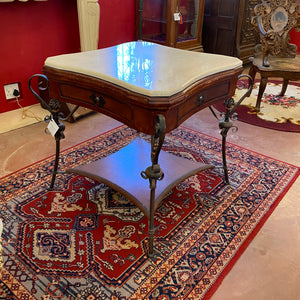 Antique Entrance Table with Marble Top