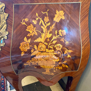 Ornate Bombe Chest with Marble Top - SOLD