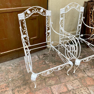 Vintage Wrought Iron Armchairs