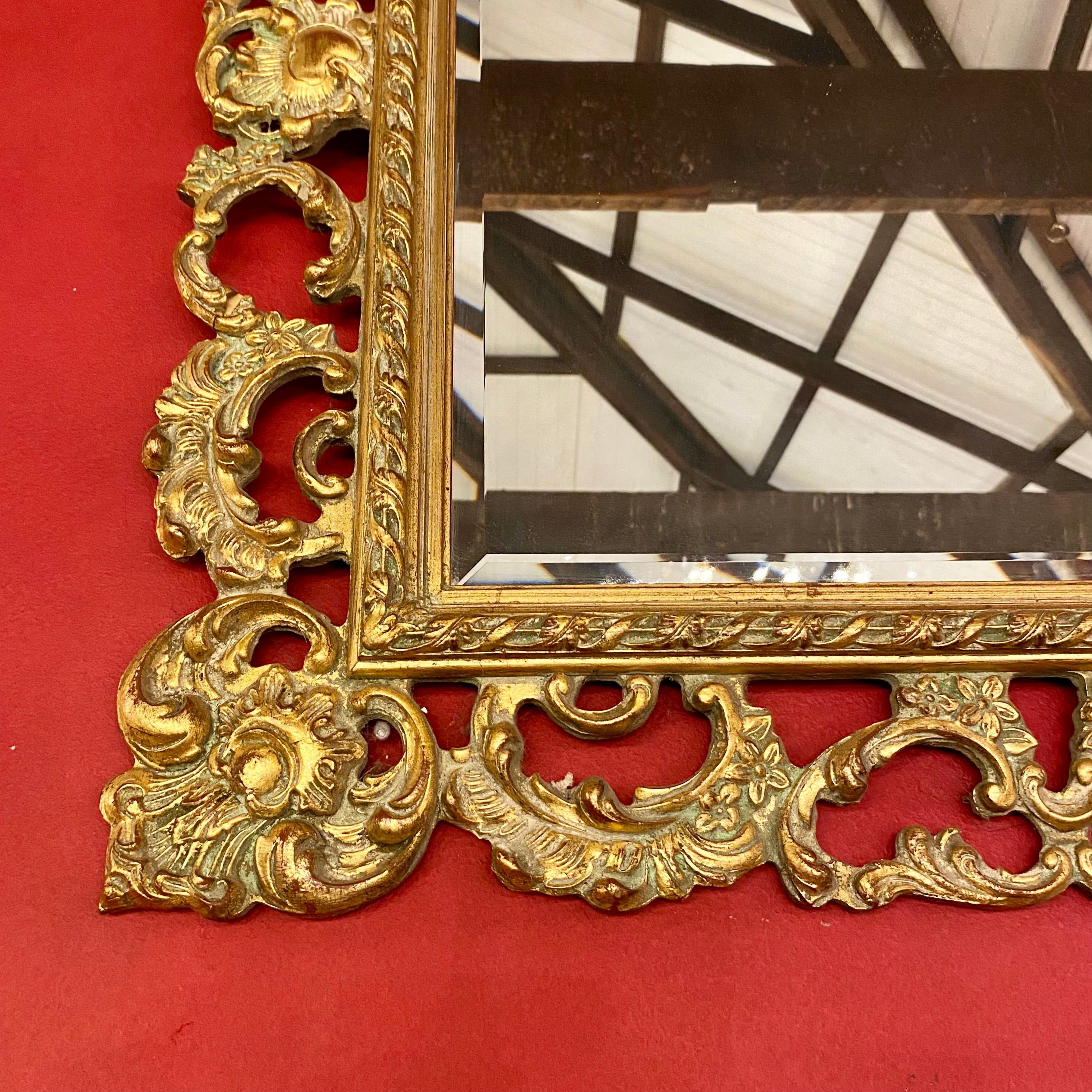 Vintage French Style Beveled Mirror - SOLD