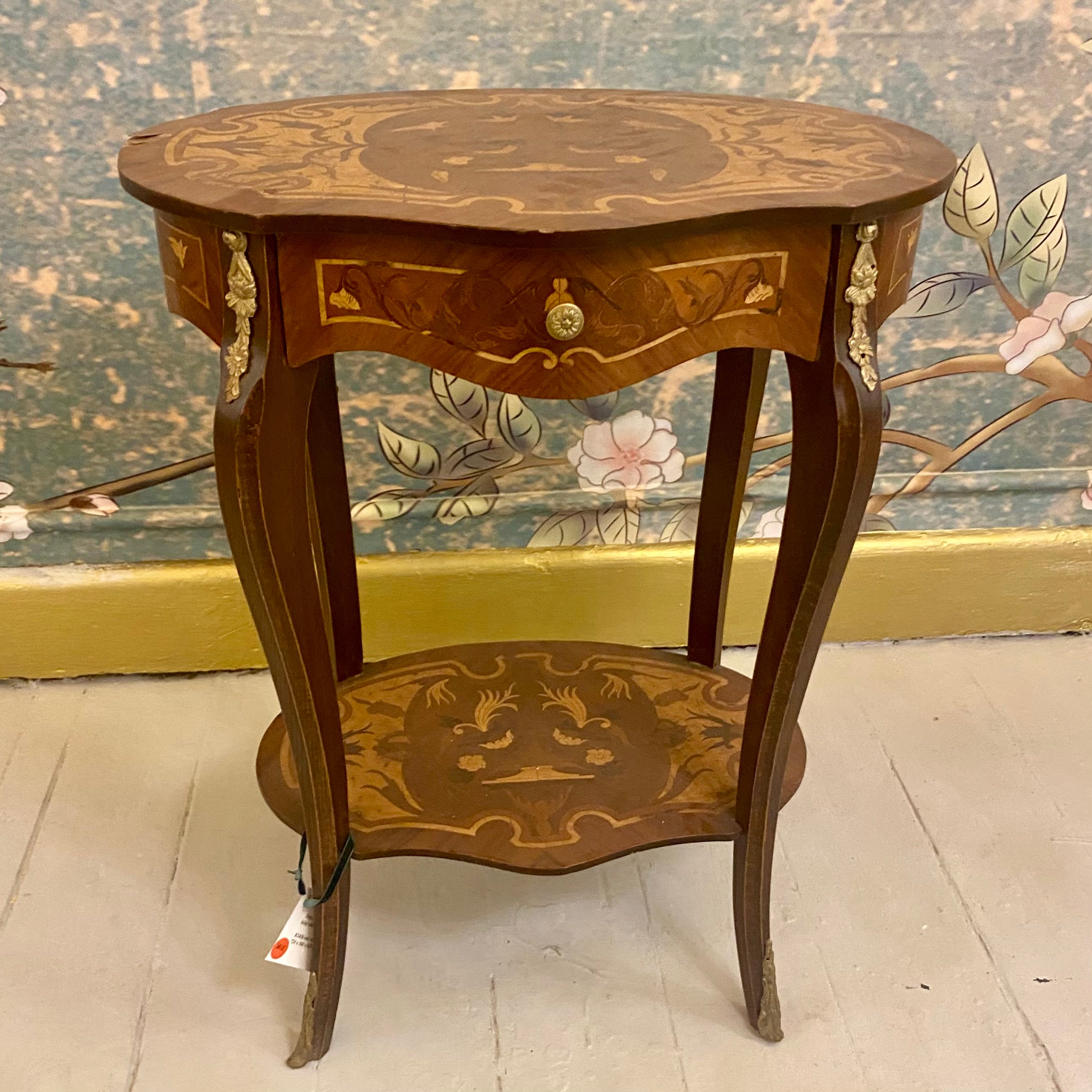 French Style Inlaid Pedestal - SOLD