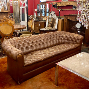 1930's Vintage Leather Chesterfield - SOLD