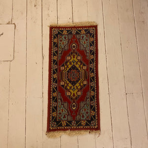 Red & Navy Vintage Rug