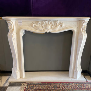 Classic White Marble Fire Surround - SOLD