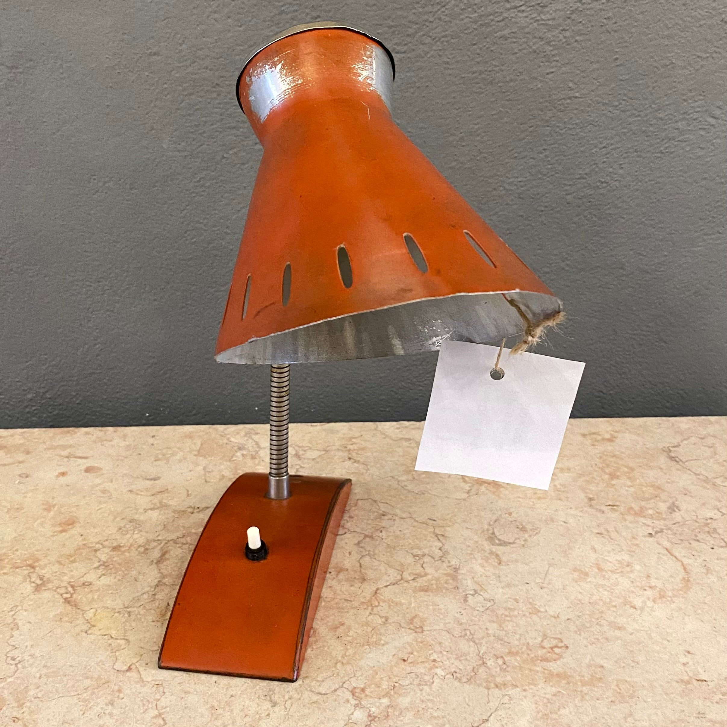 Vintage Adjustable Steel Desk Lamp - SOLD