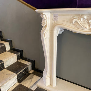 Classic White Marble Fire Surround - SOLD