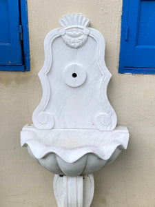 White Marble Wall Mounted Water Feature - SOLD