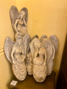 Wood Carved Angels - SOLD