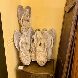 Wood Carved Angels - SOLD