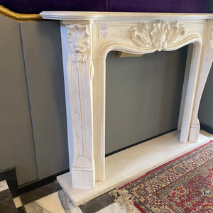 Classic White Marble Fire Surround - SOLD