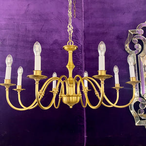 Brass Flemish Style Chandelier - SOLD