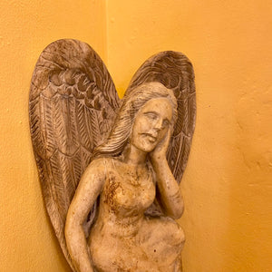 Wood Carved Angels - SOLD