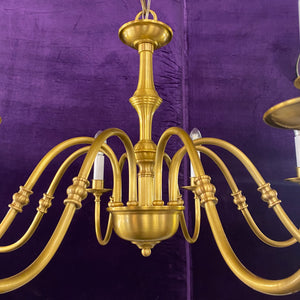 Brass Flemish Style Chandelier - SOLD